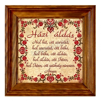 Tulipános Házi áldás, Falikép