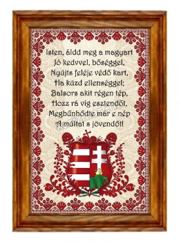 Himnusz, Nagy Falikép, kerámia kép fa keretben