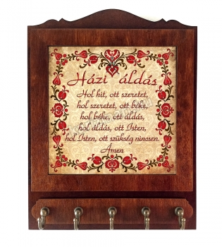 Tulipános Házi Áldás, Fali kulcsakasztó