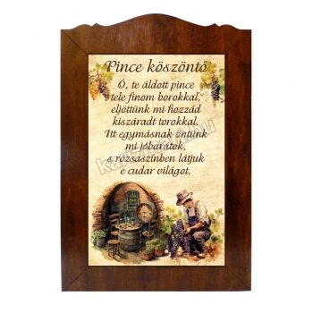 Pince köszöntő, Táblakép