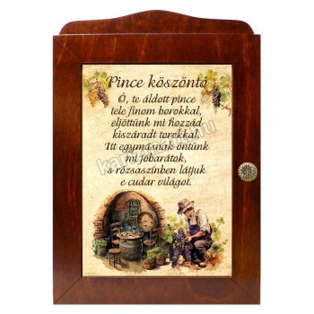 Pince köszöntő, Kulcstartó szekrény