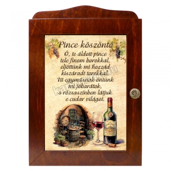 Pince köszöntő, Kulcstartó szekrény