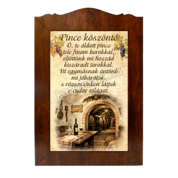 Pince köszöntő, Táblakép