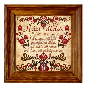 Tulipános Házi áldás, Falikép