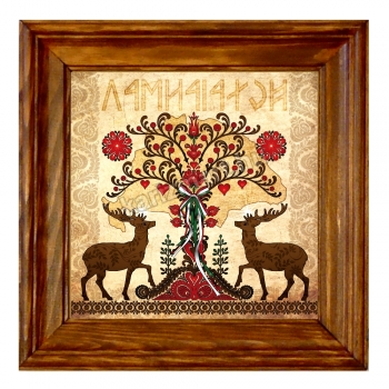 Életfa Csodaszarvasokkal, Falikép